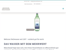 Tablet Screenshot of mehrnerheilwasser.com